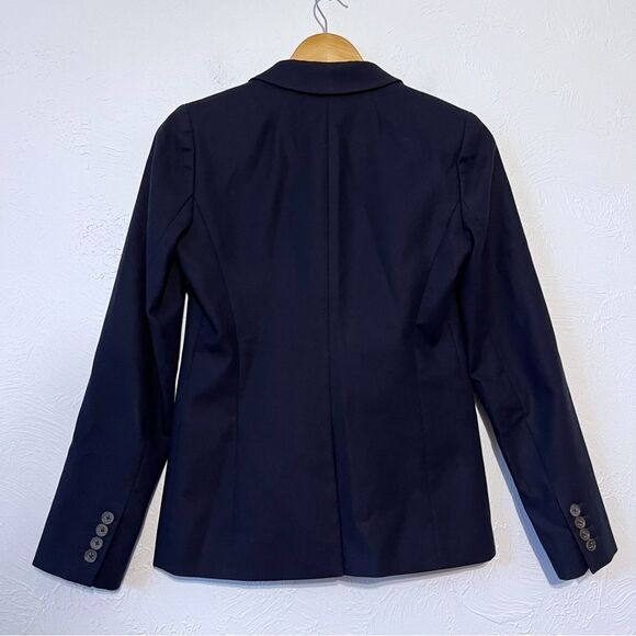 J. Crew 1035 Navy Superfine Cotton Blazer Jacket - Picture 2 of 7